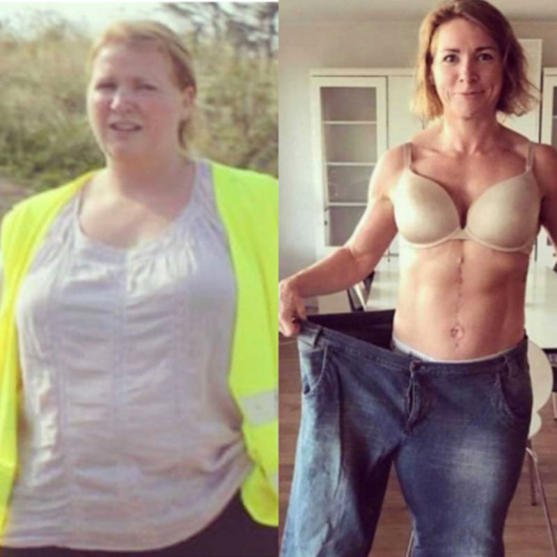Pia Brøcher - 55 kilo - Hos Larsen Coaching 13,6 kilo med fokus på opstramning over 2 år